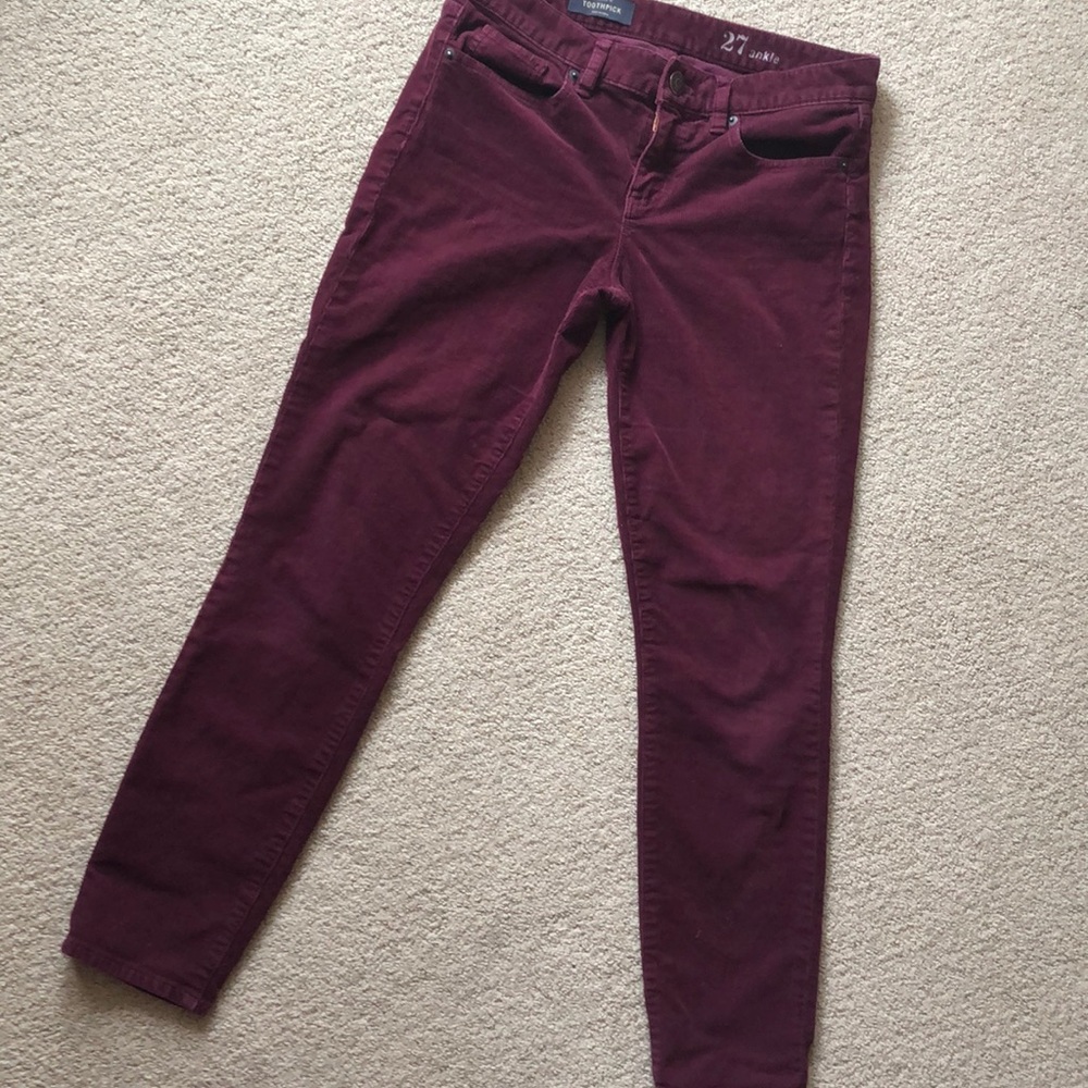 J.Crew Toothpick Corduroys